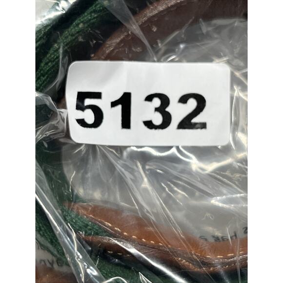 Vintage Coach Surcingle Belt Size 26 Green Wool Brown Leather Classic 7802 - Picture 10 of 10